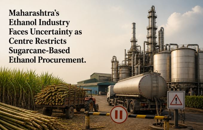 Maharashtra&rsquo;s Ethanol Industry Faces Uncertainty as Centre Restricts Sugarcane-Based Ethanol Procurement